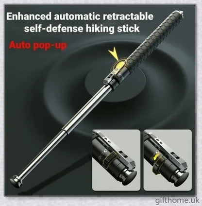 Enhanced Retractable Multi-Tool - a durable and secure outdoor walking aid with automatic deployment, premium alloy construction, and an ergonomic anti-slip handle