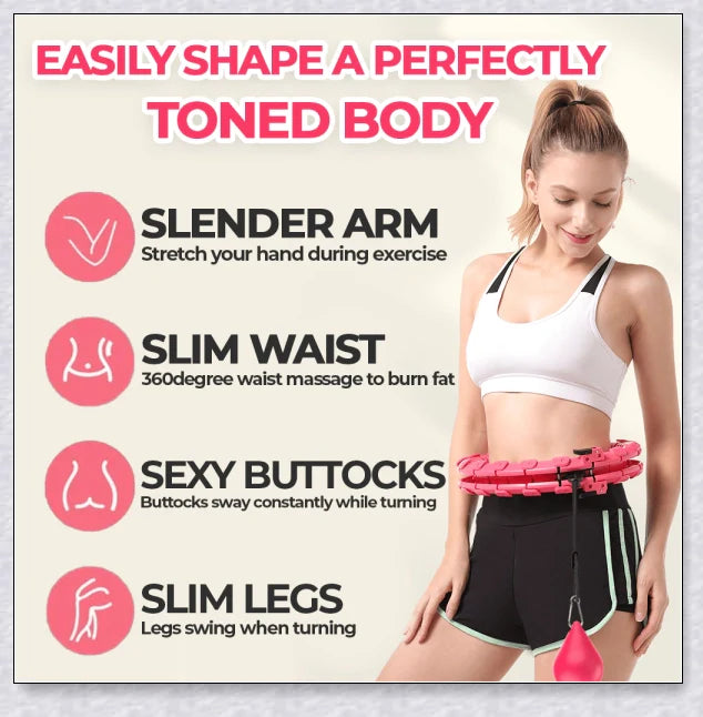 Smart Hula Hoop - Innovative, Adjustable Design for Effortless Waist Slimming
