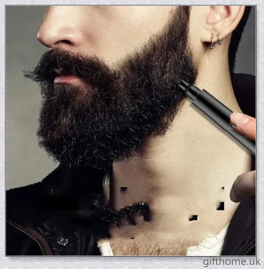 A natural beard filler pen kit for men, designed to fill in patchy areas and create a fuller, more uniform beard appearance.