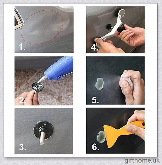 Dent Removal Repair Kit for quick, damage-free dent repair on cars, appliances, and more