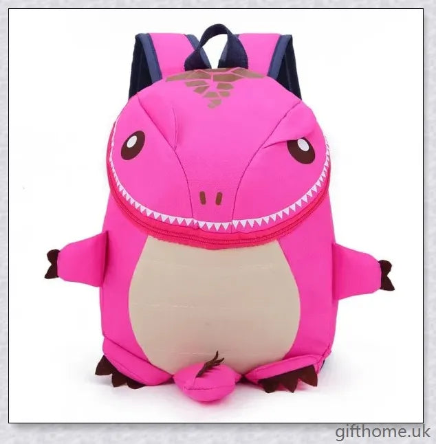 Colourful 3D animal-themed backpack with a spacious design and durable nylon construction for young children in the UK