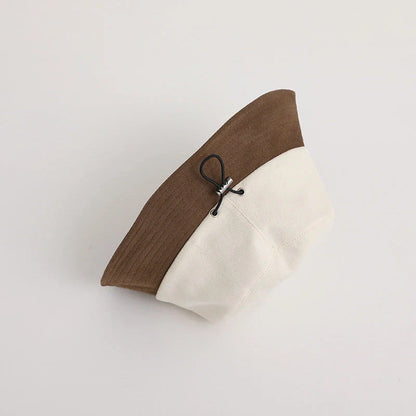 Adjustable Kids Wide Brim Bucket Hat with Korean Letter Embroidery, Suitable for Boys and Girls Ages 2-5
