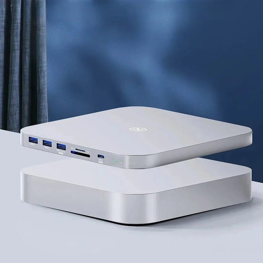Hagibis USB-C Hub with Dual Hard Drive Enclosure for Mac Mini M1 and M2