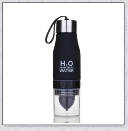 H2O Fruit Infusion Water Bottle with Vibrant Fruit Slices Floating Inside