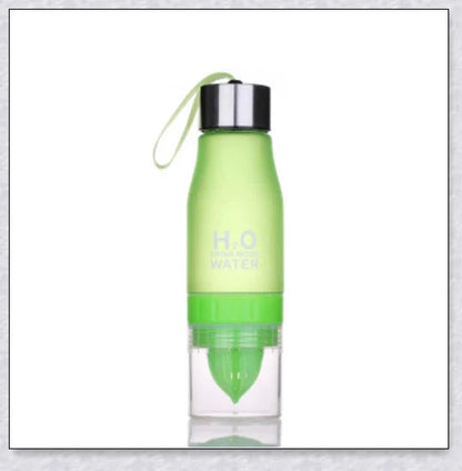 H2O Fruit Infusion Water Bottle with Vibrant Fruit Slices Floating Inside