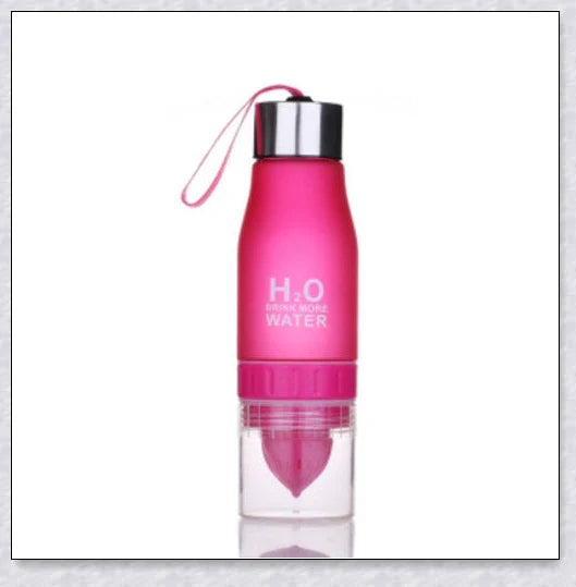 H2O Fruit Infusion Water Bottle with Vibrant Fruit Slices Floating Inside