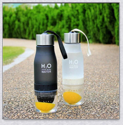 H2O Fruit Infusion Water Bottle with Vibrant Fruit Slices Floating Inside