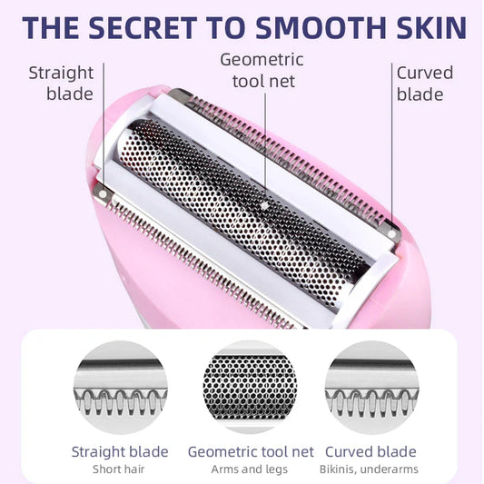 Rechargeable Lady Shaver - Powerful and Versatile Electric Hair Remover for Smooth, Silky Skin