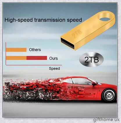 2TB USB 3.0 Flash Drive Memory Stick in various colors, featuring high storage capacity and durable construction
