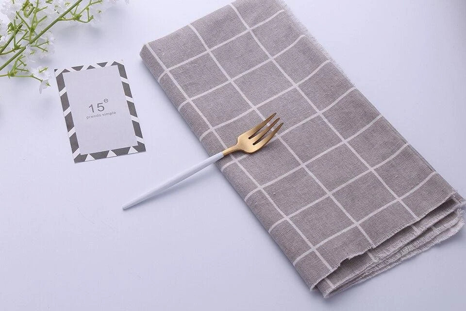 304 Stainless Steel Fork with Colourful Short Handle - Elegant Cutlery for Sophisticated Dining