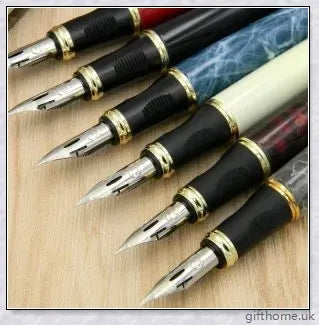 Exquisite executive fountain pen with flexible calligraphy nib for elegant writing