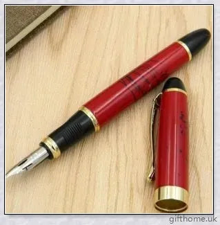 Exquisite executive fountain pen with flexible calligraphy nib for elegant writing