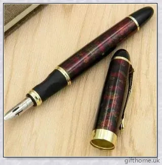 Exquisite executive fountain pen with flexible calligraphy nib for elegant writing