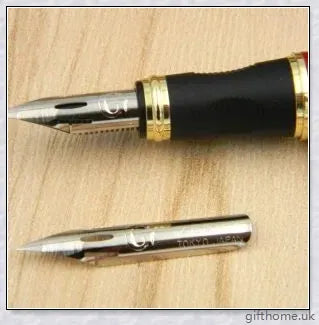 Exquisite executive fountain pen with flexible calligraphy nib for elegant writing