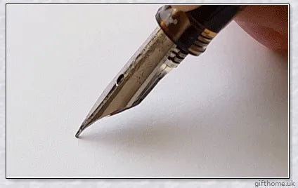 Exquisite executive fountain pen with flexible calligraphy nib for elegant writing