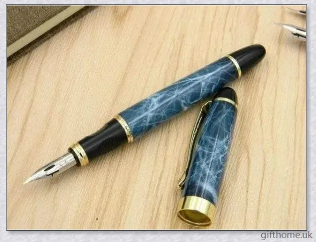 Exquisite executive fountain pen with flexible calligraphy nib for elegant writing