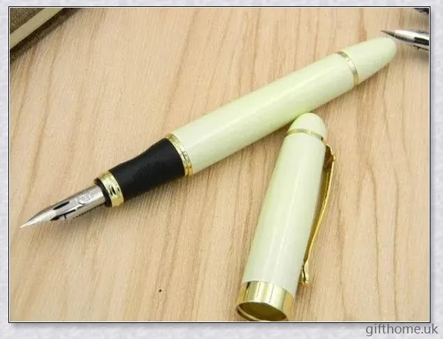 Exquisite executive fountain pen with flexible calligraphy nib for elegant writing
