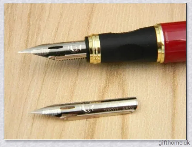 Exquisite executive fountain pen with flexible calligraphy nib for elegant writing