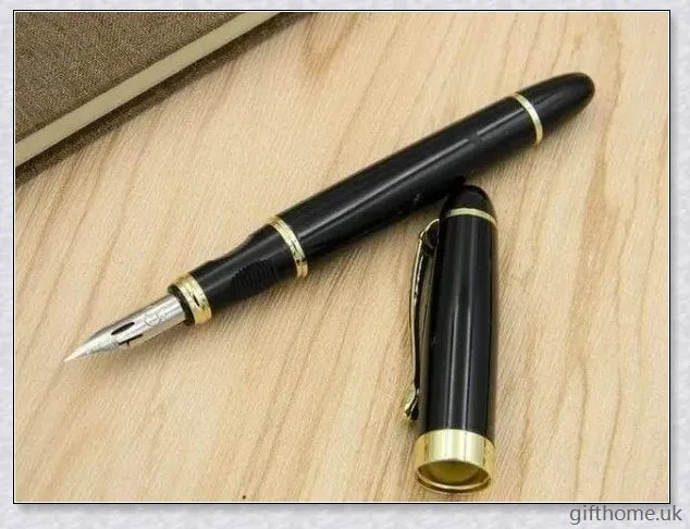 Exquisite executive fountain pen with flexible calligraphy nib for elegant writing