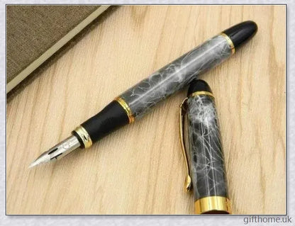 Exquisite executive fountain pen with flexible calligraphy nib for elegant writing