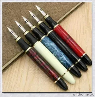 Exquisite executive fountain pen with flexible calligraphy nib for elegant writing