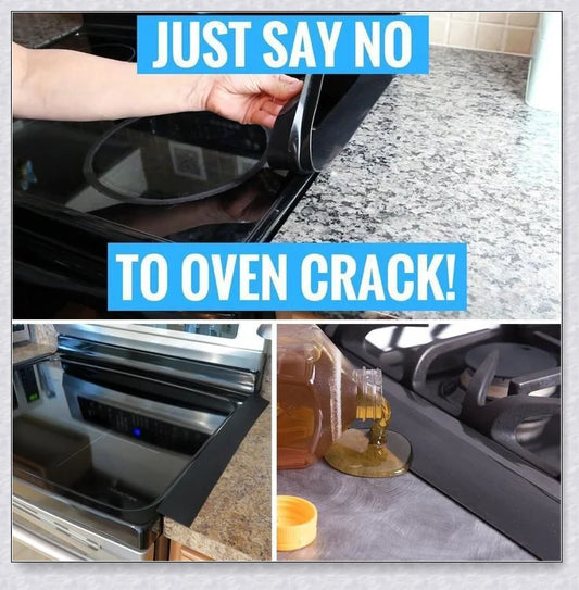Stove Counter Gap Covers in silicone material, designed to prevent small items and spills from falling between the stove and countertop