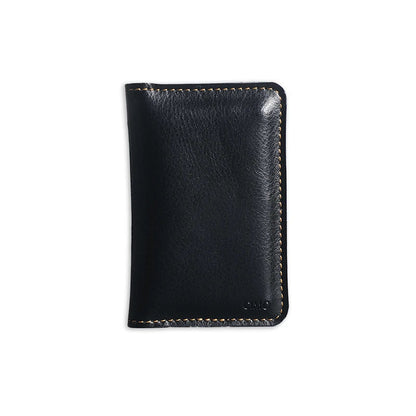 Premium leather business card holder in various colours, designed for professional men and women