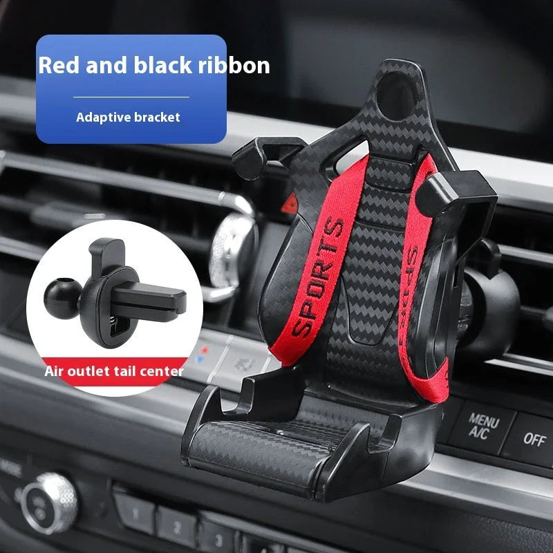 Vent-mounted car phone holder with 360-degree rotation for safe, hands-free driving
