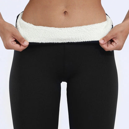Women's Cozy Thermal Fleece Leggings in Various Colors and Sizes