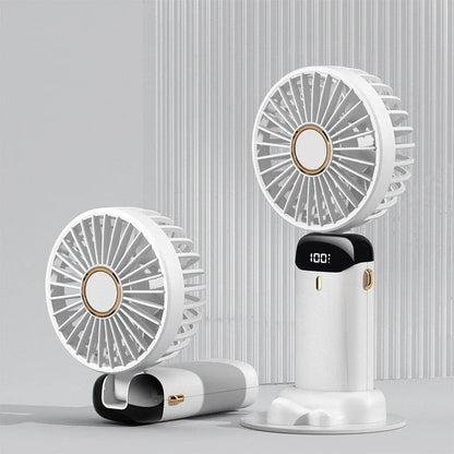Powerful USB-rechargeable mini fan with foldable design, adjustable airflow, and long-lasting battery for cooling comfort anywhere