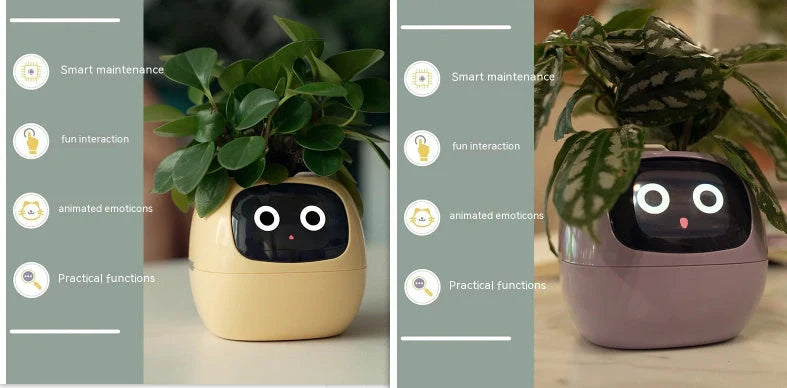 Smart Planter with AI and 7 sensors for easy plant care in various colours