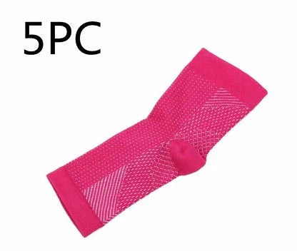 Unisex anti-fatigue compression ankle socks for sports and recovery