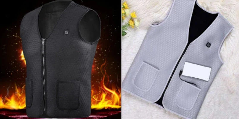 Versatile outdoor electric heated vest with adjustable heating, water-resistant design, and convenient features for activities like skiing, fishing, and more.