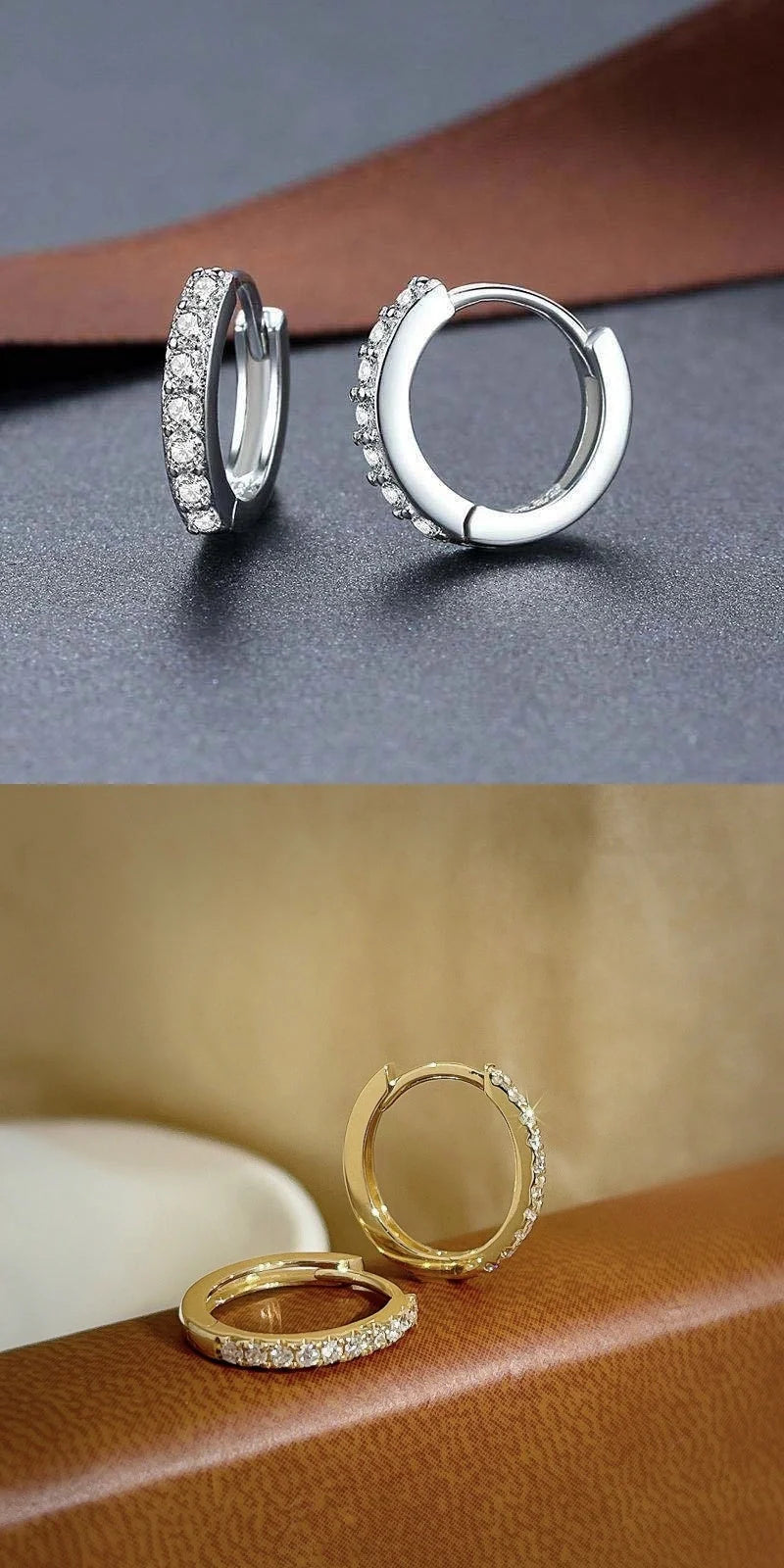 Elegant S925 Sterling Silver Diamond Earrings for Women showcasing timeless beauty and elegance.