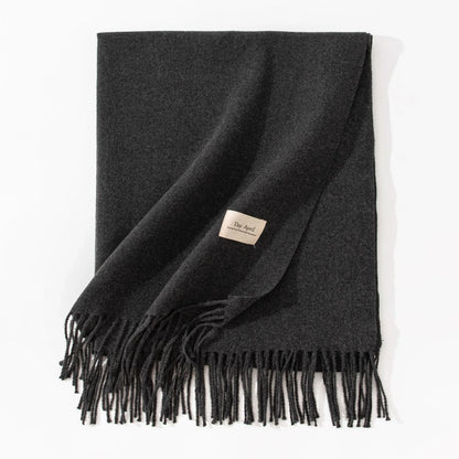Elegant artificial cashmere scarf for women in various colors, perfect for winter warmth and style.