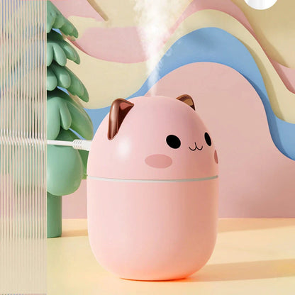 USB Car Aromatherapy Humidifier with soothing ambient light, perfect for relaxing drives