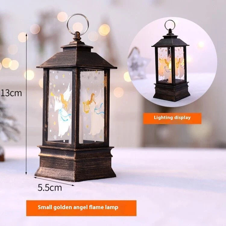 Santa Claus LED night light battery-powered hanging lantern for Christmas decoration