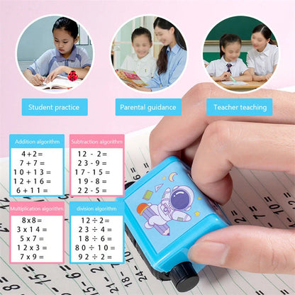 Math Roller Stamp for addition, subtraction, multiplication, and division practice