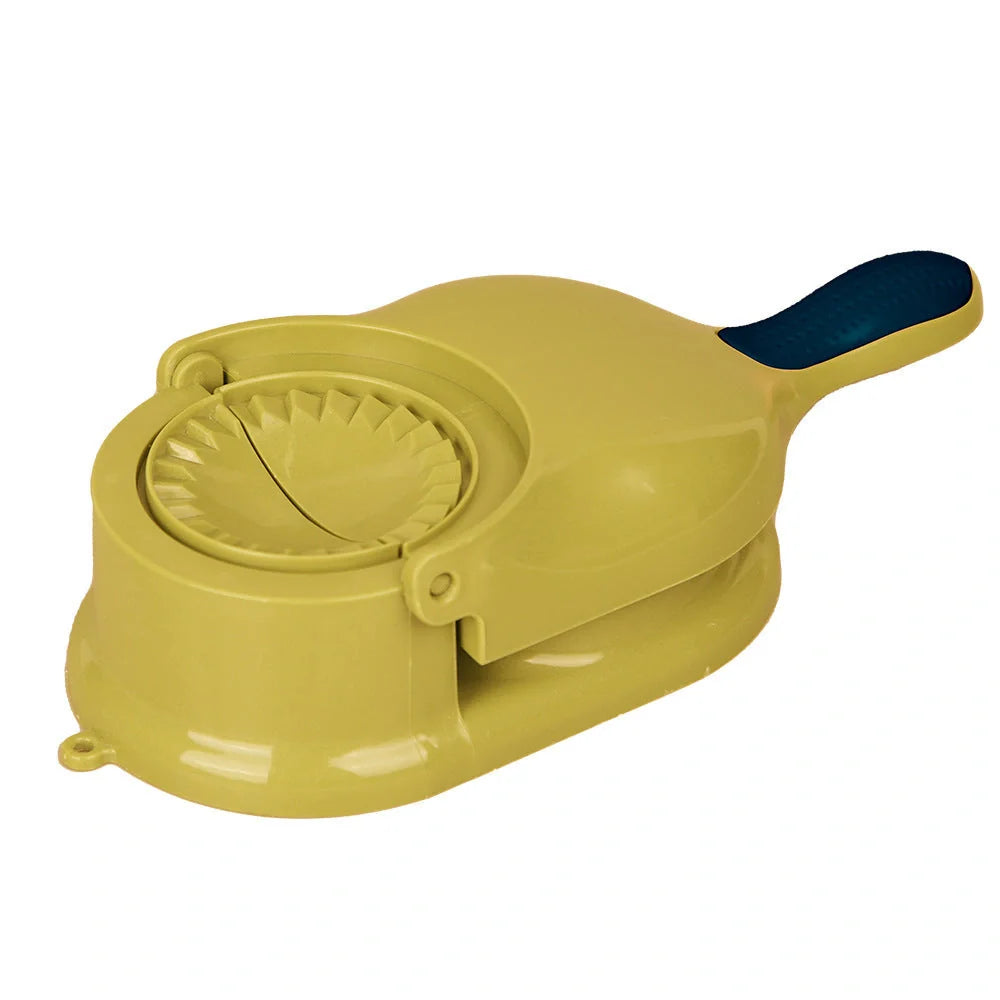 2-in-1 Dumpling Maker with non-slip handle and wavy-shaped dumpling design
