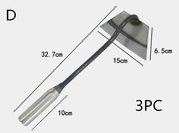 Premium manganese steel garden hoe with hollow design, versatile for weeding, soil preparation, and vegetable planting in the UK