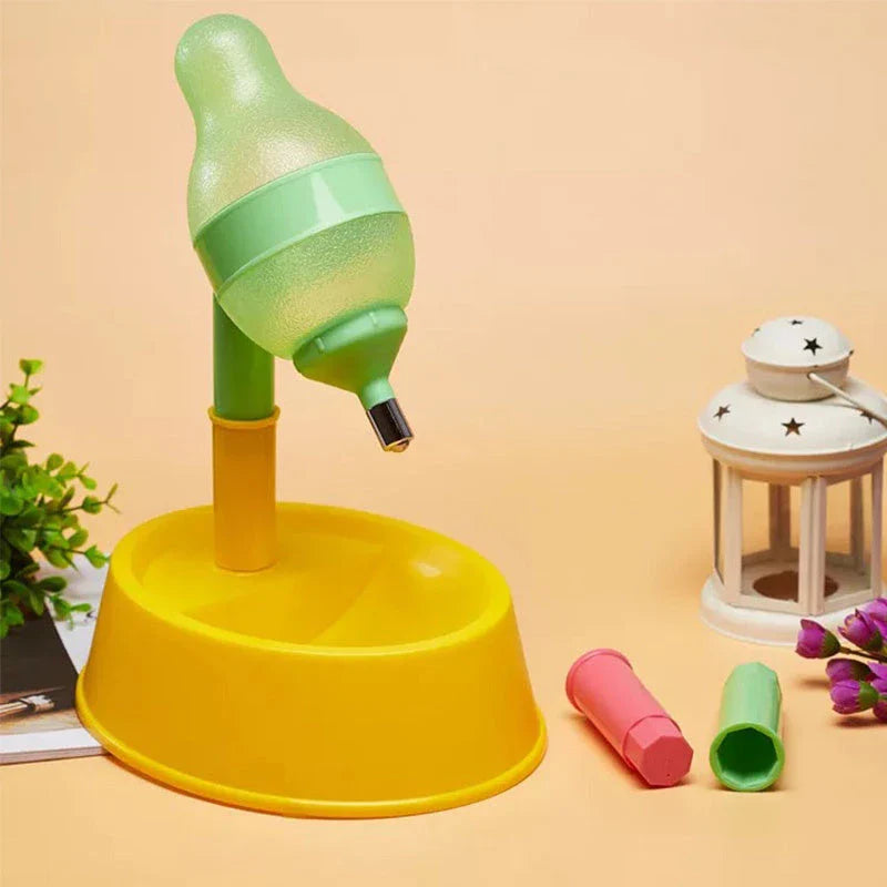 Adjustable Pet Water Dispenser with Elevated Stand - Premium Food-Grade Plastic Design for Cats and Dogs