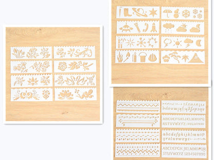 Multifunctional hollow painting template for creative art projects