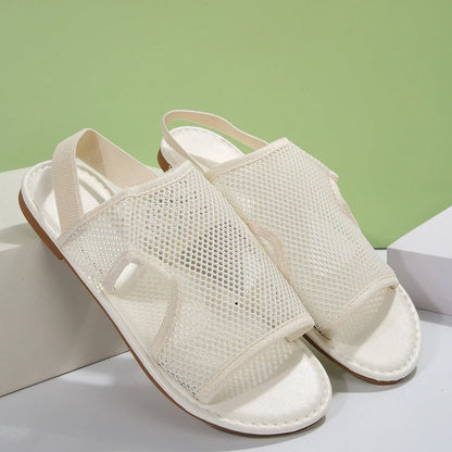 Breathable mesh sandals in various colors, featuring a lightweight design for summer comfort and style