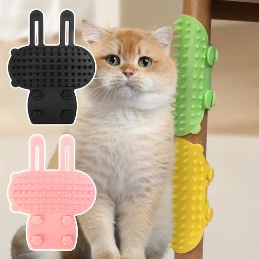Soothing pet grooming tool with massage and hair removal features, suitable for cats, dogs and other pets