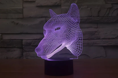 3D Visual LED Night Lights creating an optical illusion of a 3D hologram with colour-changing capabilities