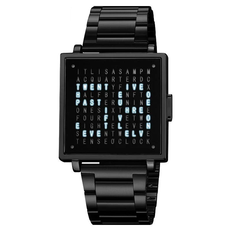 Rugged military-style wristwatch with stainless steel case and luminous hands for men and women in the UK