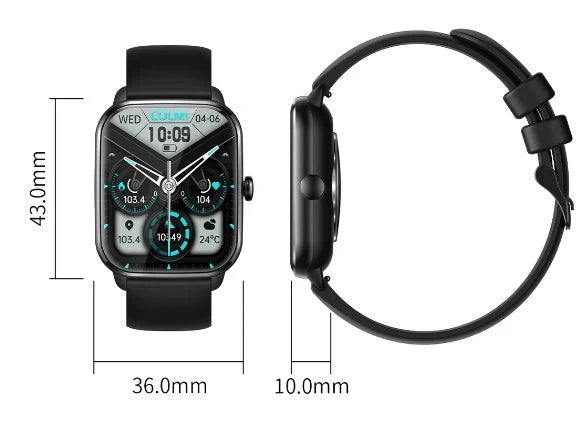 Full screen smartwatch with heart rate monitoring and Bluetooth features