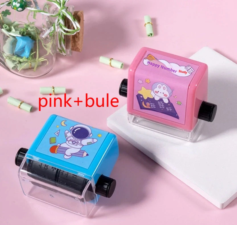 Math Roller Stamp for addition, subtraction, multiplication, and division practice