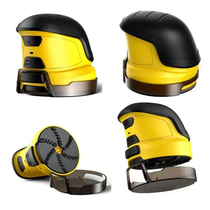 Cordless electric snow scraper with durable ABS construction and specialized plastic scraper head for effortless ice removal from car windshields and windows