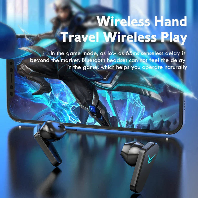 Premium wireless gaming headphones with noise cancellation and Bluetooth connectivity for immersive audio and clear team communication